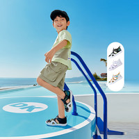 江博士Dr.Kong江博士童鞋幼儿2025夏魔术贴轻便学步鞋男女宝宝凉鞋 米/绿/灰 24 脚长约14.4-15.1