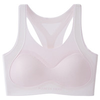 香蜜闺秀（GOSO）少女(12-15岁)提拉矫正防驼背无痕发育期少女内衣薄款固定杯 少女粉 M 60-80斤