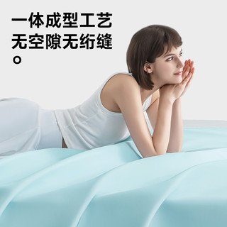 绘睡小冰席单双人裸睡冰丝软席可水洗冰淇淋凉席凉感抑菌凉席套装 升级版凉席-青柠色