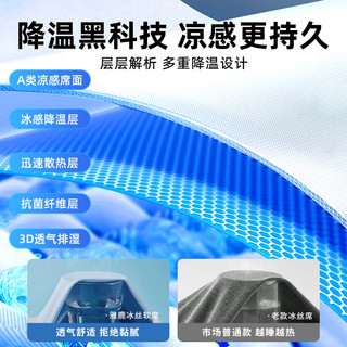 雅鹿a类母婴级冰丝凉席2025床单床笠夏季夏天竹席子婴儿可用 床笠款【薄雾蓝★送枕套】整夜恒温★可机洗