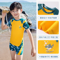 儿童泳衣男童2025中大童分体专业游泳训练服速干防晒泳衣套装