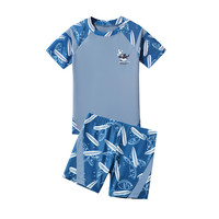 儿童泳衣男童2025中大童分体专业游泳训练服速干防晒泳衣套装
