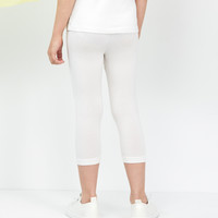 爱慕儿童（AIMER KIDS）女童打底裤A类黑色女孩宝宝夏季七分打底裤素色裤轻薄透气唯 白 1H0 160