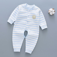 木幼事 MUYOUSHIFUSHI 婴儿连体衣秋装衣服长袖新生儿哈衣爬服初生宝宝和尚服纯棉秋冬装