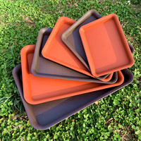 磨砂树脂加厚塑料接水托盘盆接水盘防水垫大花盆底盆盆景盆底座