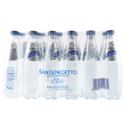 SAN BENEDETTO 欧洲王室也喜欢的饮用水 意大利进口弱碱性 含气饮用天然水 500ml*24整箱