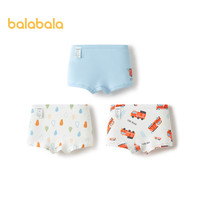 巴拉巴拉 宝宝内裤棉儿童平角短裤男小童宝宝亲肤四角裤三条装209925170102