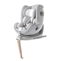 Silver Cross英国空军一号Plus儿童安全座椅车载360度旋转宝宝座椅0-7-12岁 Severn Plus儿童安全座椅铂金灰