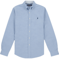 Polo Ralph Lauren拉夫·劳伦男士24新款牛津布纯色经典休闲长袖衬衫-SLIMFIT 002/040 BLUE 天蓝 2XL （建议200-210斤）