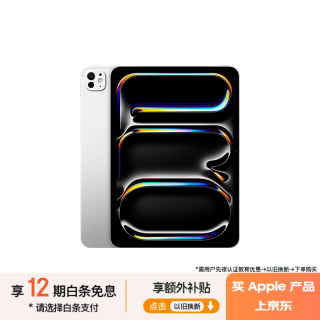 苹果 Apple iPad Pro 2024款 M4版 11英寸 平板电脑 无线局域网机型 256GB 银色