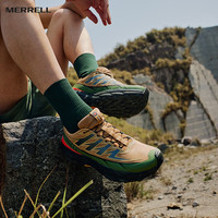 Merrell户外越野跑鞋VAST SKY长空男女防滑耐磨轻量跑山越野鞋MR05绿38 棕绿MR2325101-05