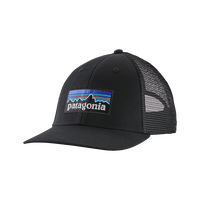 巴塔哥尼亚(Patagonia)P-6 Logo运动网眼透气鸭舌遮阳帽子38283 BLK-