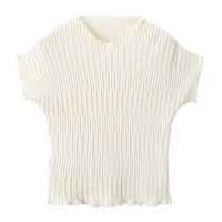 Basic House/百家好时髦小众T恤女显瘦短袖上衣