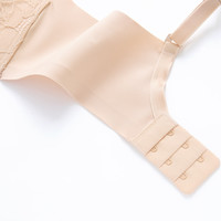 安莉芳【玫瑰舒挺杯】安莉芳无钢圈上托文胸女小胸聚拢内衣EBW0868 香槟肤SKN 75C 34/75C