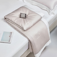 罗莱生活 LUOLAI 家纺60支天丝棉被子A类抗菌100蚕丝被芯可水洗夏被 蚕丝水洗夏被-琥珀之光-灰 220cm*250cm
