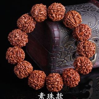 尼泊尔金刚菩提手串佛珠 五六瓣红皮金刚菩提子手链男女 5瓣19nn素珠款