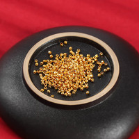 鑫诚盛黄金小金珠足金蹦迪珠金豆豆2/3/4mm镭射珠碎金子DIY手链配珠转运 2mm蹦迪珠【1g价】