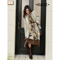 阔色(kuose)新中式无袖背心连衣裙2025春夏季新款女别致吊带裙长裙子秋