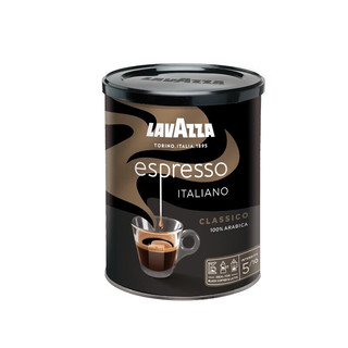 拉瓦萨（LAVAZZA） 意大利 美式意式浓缩经典咖啡豆咖啡粉250g系列 意式浓缩咖啡粉灌装250G