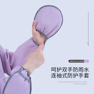 正雨雨衣成人一体式男女单人长款加厚全身防暴雨电动车骑行风衣式雨披 椰果白【EVA材质】【防水手套】 M 1件 【身高150-160】当天