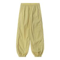 棉叔叔男女儿童宽松休闲三防长裤春夏轻量防晒防小雨束脚裤子 月光灰