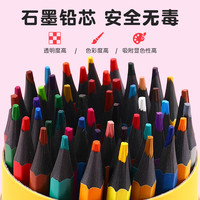 晨光（M&G）彩铅小画画油性水溶性彩色可擦铅笔幼儿园儿童手绘涂色笔套装美术素描彩笔画笔 48色【经典水性】贈卷笔刀