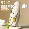 访客【雨伞】晴雨两用 创意雨伞 折叠伞男女通用太阳伞遮阳伞防晒伞 黑胶防晒伞