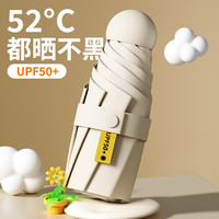 访客【雨伞】晴雨两用 创意雨伞 折叠伞男女通用太阳伞遮阳伞防晒伞 黑胶防晒伞