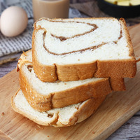 清美吐司 北海道吐司 牛奶吐司 全麦吐司 手撕营养早餐零蔗糖零脂粗粮 榛果吐司210g/袋 0037010