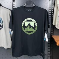 哥伦比亚（Columbia）夏季薄款纯棉男士短袖圆领T恤舒适百搭时尚半袖印花运动透气 白色 3XL 200-220斤