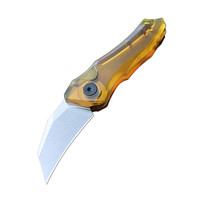 美国Kershaw 质感顺手 琥珀色PEI柄 EDC户外工具 折叠小刀 拆快递