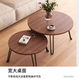 户外折叠小茶几便携家用圆桌小茶几角几圆茶桌野餐桌子简约现代