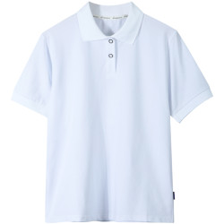蘑菇兔 MOREGOTO 男童polo衫短袖T中大童夏季上衣胖男孩白色翻领t恤胖孩子校服班服