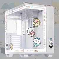 华硕 ASUSTUF GT502弹药库海景房机箱 常规无界版主题BTF背插天选吹雪姬动漫灯板台式机电脑机箱 吉伊卡哇主题-无界版(白机箱+灯板)