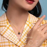 meluxe美奈 大溪地黑珍珠吊坠单颗海水珍珠皇冠吊坠 母亲节 【微瑕】11-12mm，S925银