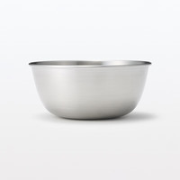 无印良品（無印良品 MUJI）  不锈钢 盆 餐具 家用揉面盆洗菜发面盆  和面盆 料理盆 银色 XS 直径14*高5.9cm