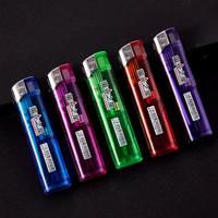 鸿鹿一次性打火机耐用高颜值透明订做印字加厚款明火 透明 50支