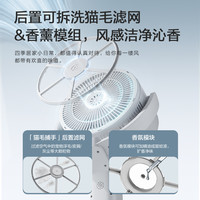 艾美特空气循环扇电风扇大风力家用直流静音净化台立式节能落地扇