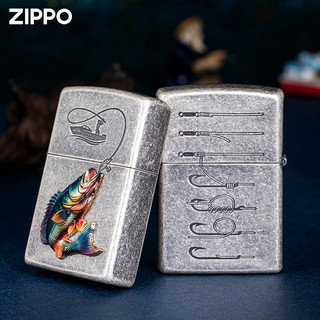 zippo打火机版男士永不空军燃油防风