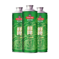 TSINGTAO 青岛啤酒 10度鲜啤1L*4桶(赠0.3L博物馆扎杯*2个)