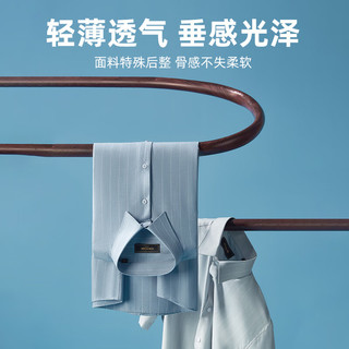 雅戈尔（YOUNGOR）短袖衬衫男TR多组份含桑蚕丝衬衫柔软光泽不易皱