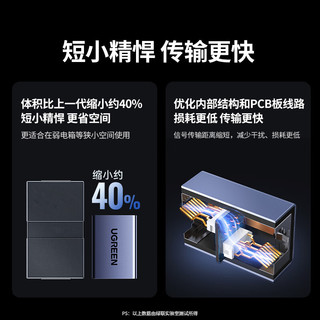  UGREEN/绿联 千兆高速屏蔽 网线转接头