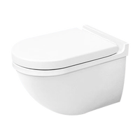 DURAVIT（杜拉维特）壁挂马桶 墙排坐便器 隐藏嵌入式悬挂水箱壁挂坐便器 普通盖板+高板水箱+白色面板