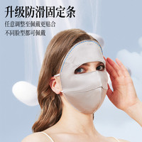 PXO桑蚕真丝防晒面罩遮全脸口罩防紫外线女高颜值脸基尼医美户外透气 真丝防晒面罩【极夜黑☀️护颈款】2025