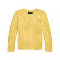 Toddler and Little Girls Mini-Cable Cotton Cardigan