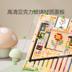 铭塔 磁力计数拼图迷宫儿童玩具走珠运笔
