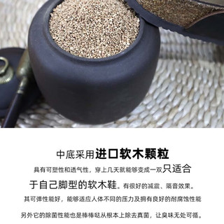 东园物作包头软木鞋男女真皮休闲两用时尚舒适百搭Boston男女款半包勃肯鞋 卡其色 33 正码 33 【正码】