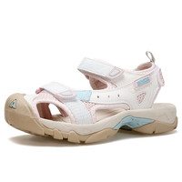 悍途(Humtto)户外春夏透气网面户外排水鞋防滑耐磨款溯溪鞋 象牙白-浅粉-女 41