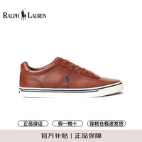 Ralph Lauren运动鞋时尚百搭简约板鞋牛皮平底男鞋 004褐色 45(12)