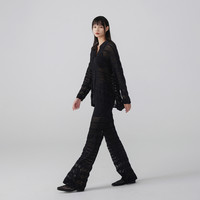 觉织Sensiyarn仿手钩长袖针织衬衫淡人穿搭JZGC012 L